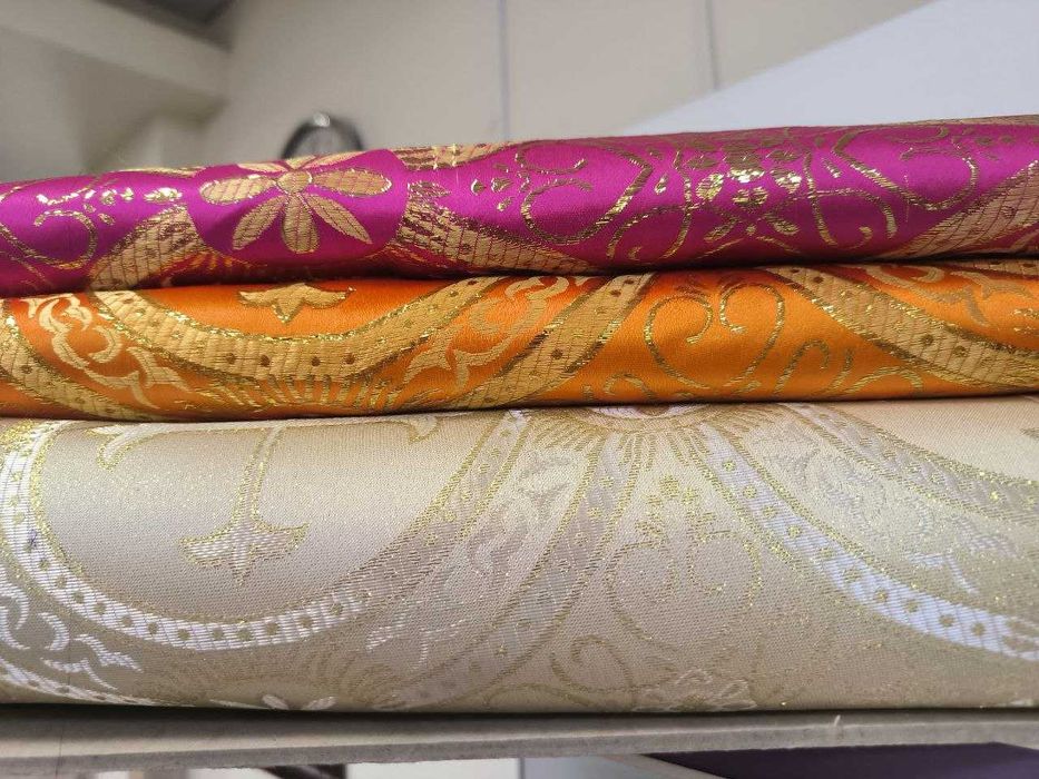 Тканина парча церковна, ткань парча церковная