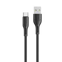 Usams Kabel USB-C 2A Fast Charge 1M Czarny - Us-Sj501