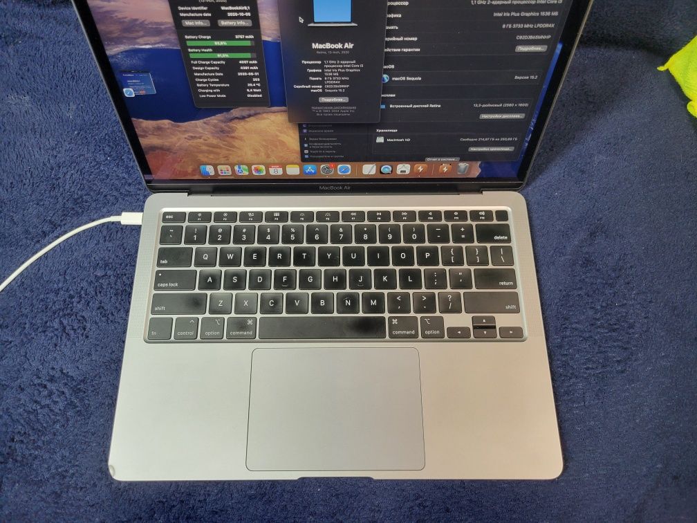 Apple Macbook Air 13" A2179  i3/8gb/256gb 2020 все працює