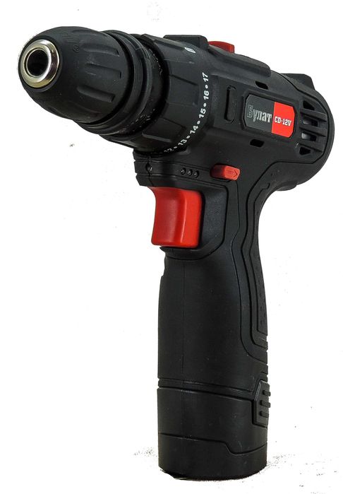 Шуруповерт аккумуляторный Булат CD-12V DFR, со съемным патроном. новый