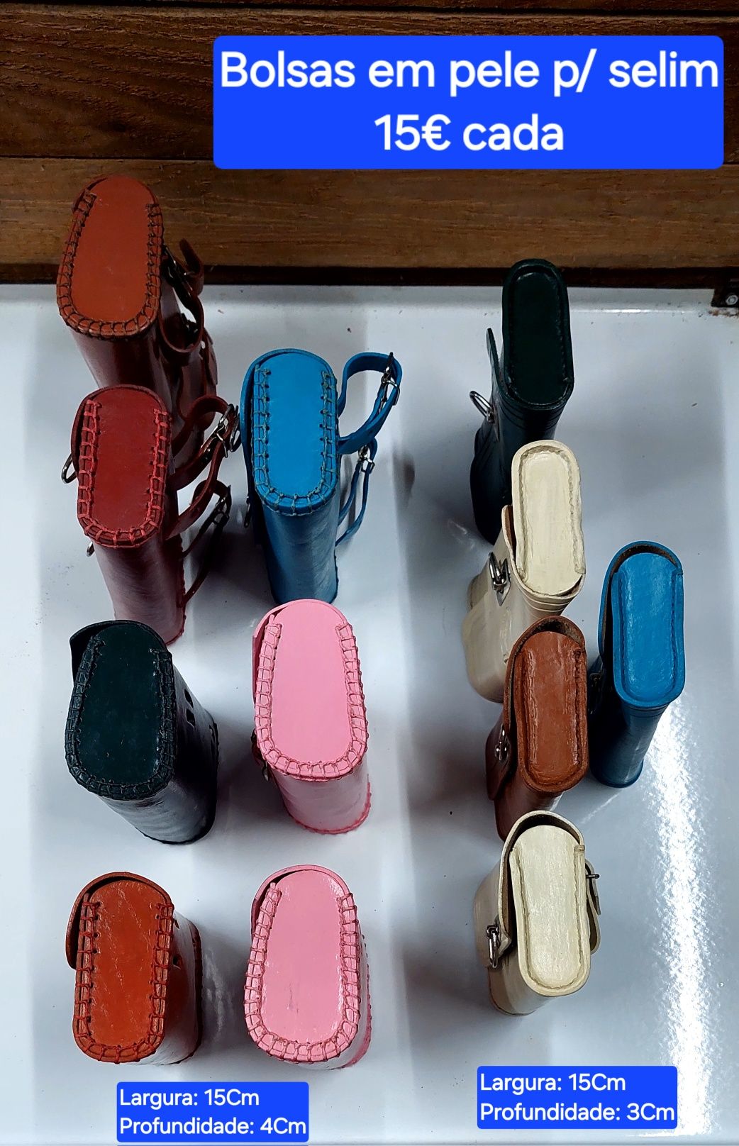 Bolsas em pele para selins tabor mola longa/240 molas bicicleta