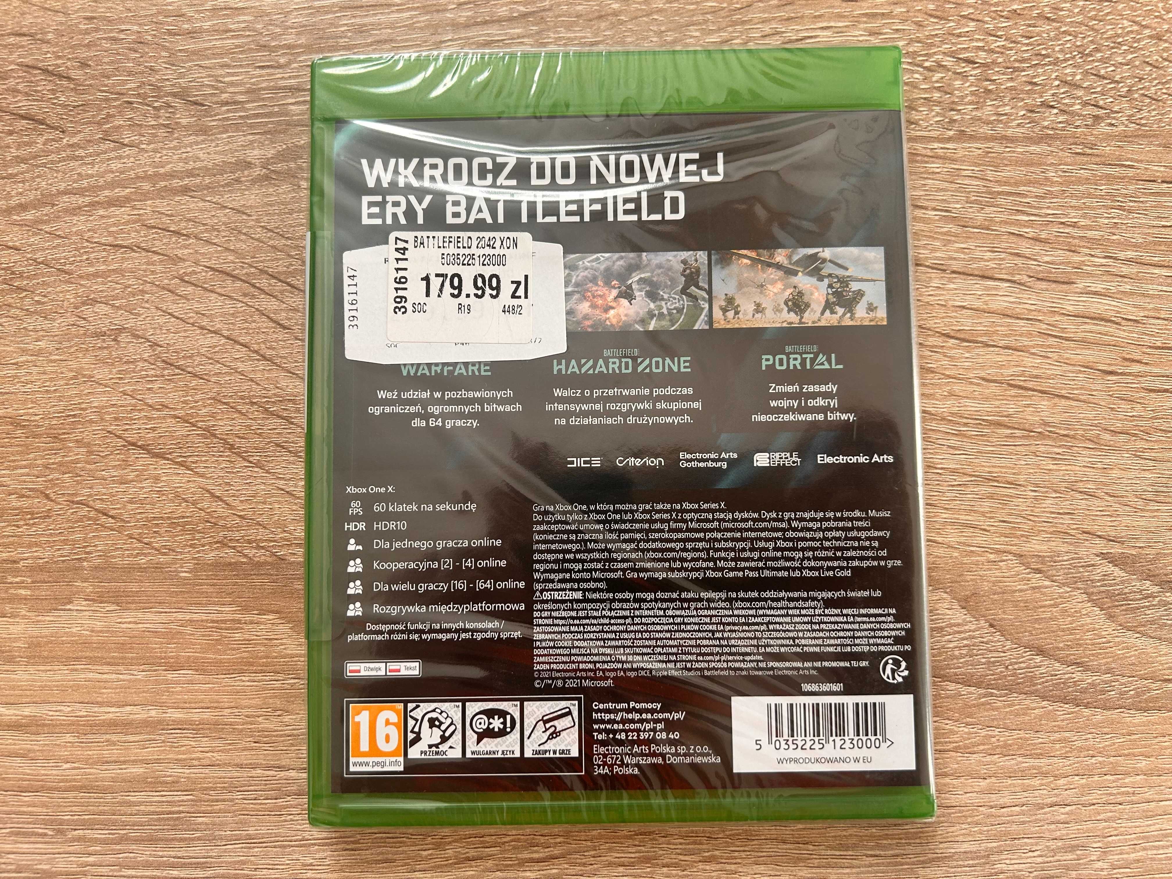 Battlefield 2042 - Xbox One / Xbox Series X -EA DICE- PL - NOWA, FOLIA