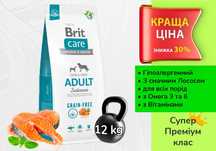Корм д/Собак Brit Care Salmon • 12 кг • Гіпоалергенний для всіх порід•