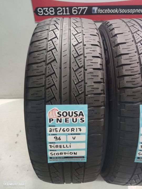 2 pneus semi novos 215-60r17 pirelli - oferta dos portes 120 EUROS