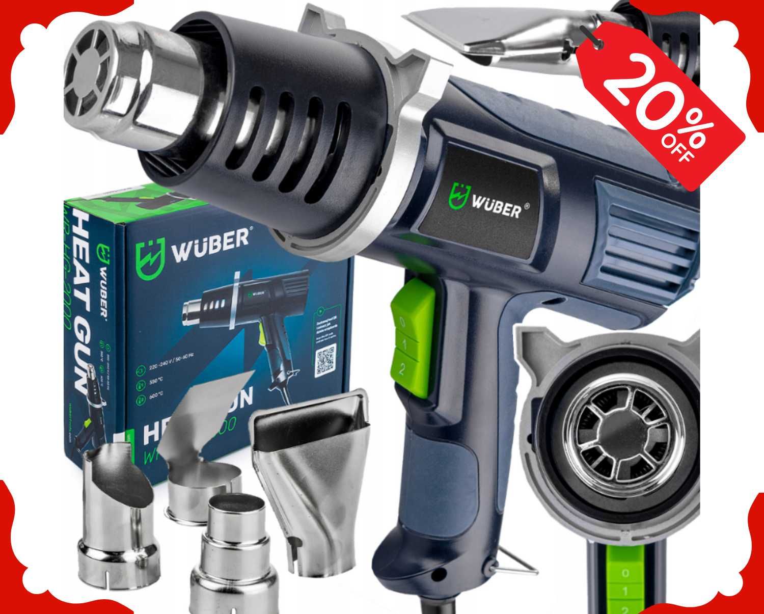 Nowa OPALARKA ELEKTRYCZNA Mocna Regulacja Biegi 600°C x4 Dysze (-20%)