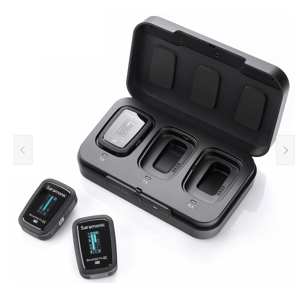 Bezprzewodowe mikrofony SARAMONIC Blink500 Pro B2 jak nowe!