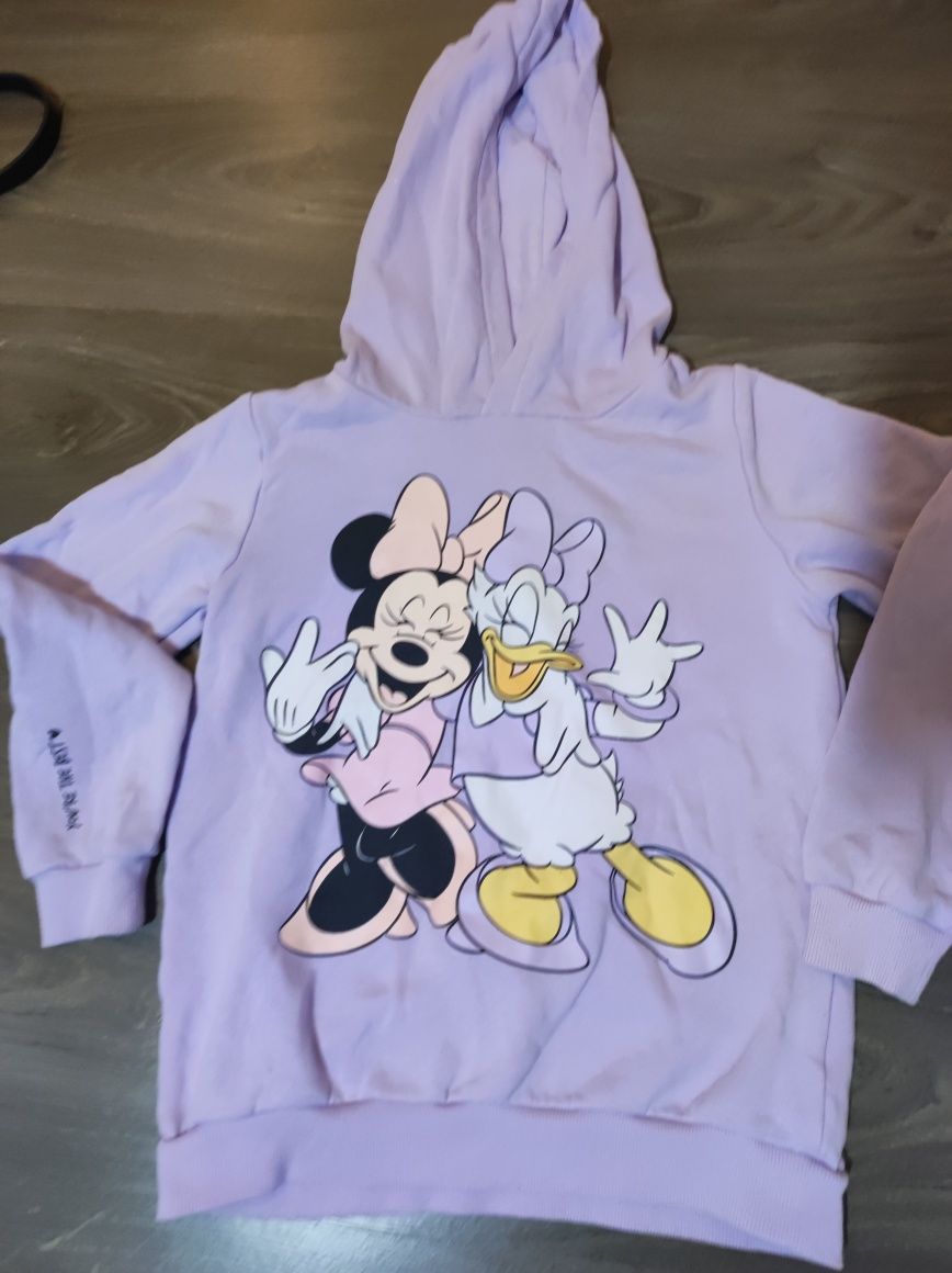 Bluza z kapturem Disney Reserved rozmiar 146 fioletowa