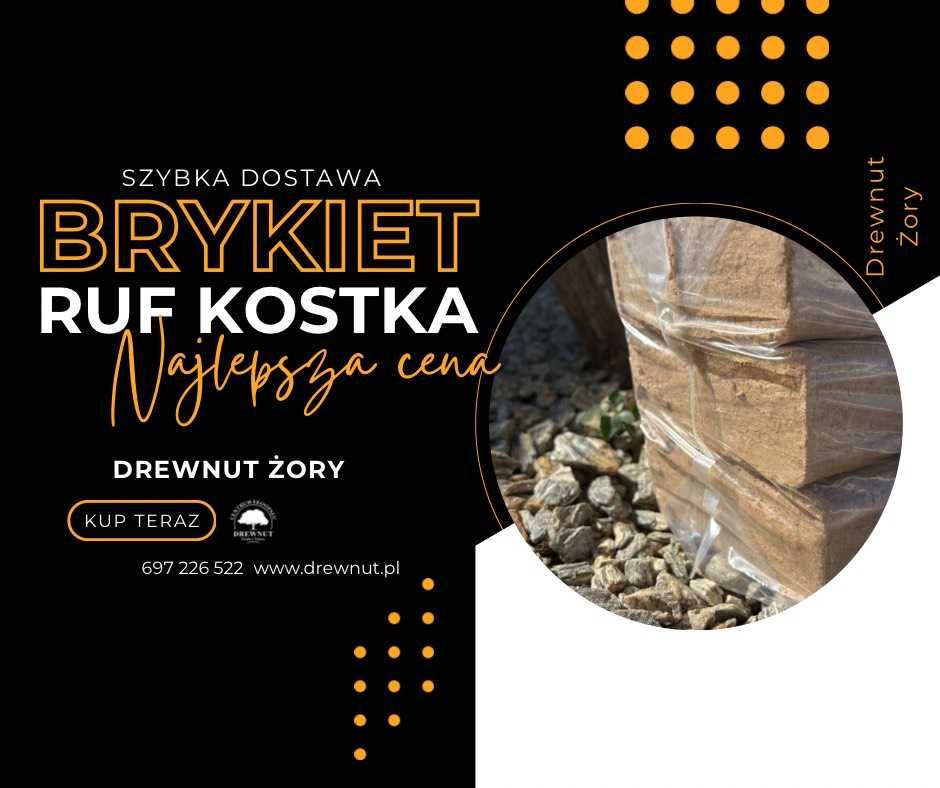 Brykiet RUF bukowy oraz Pellet klasy A1, A2 Zapewniamy transport!