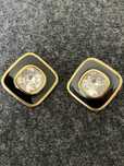 Vintage klipsy logowane Swarovski