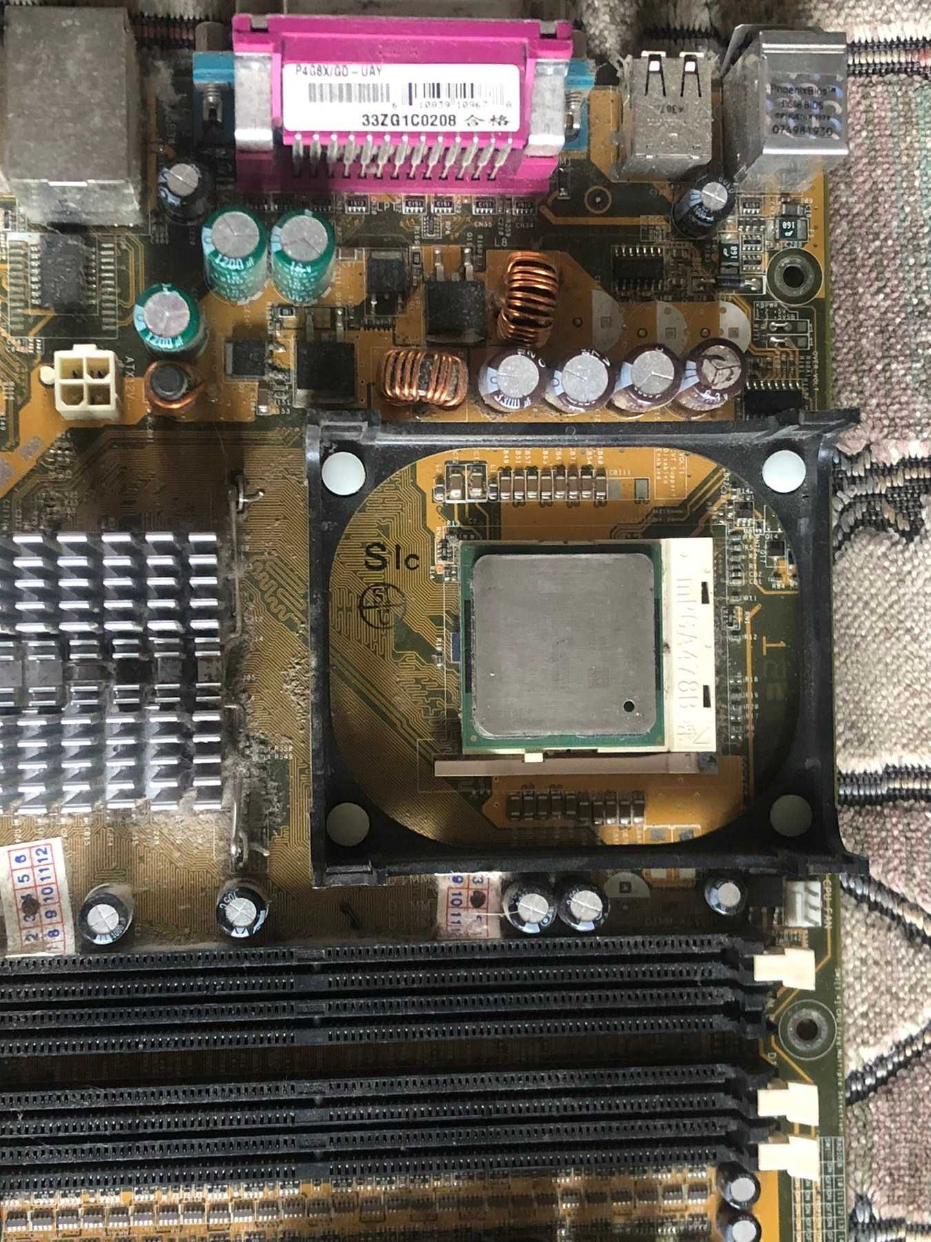 Материнская плата ASUS P4G8X + intel pentium 4