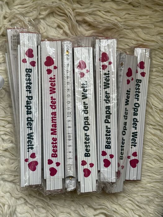 Metrówka drewniana mix ( 9 sztuk  )