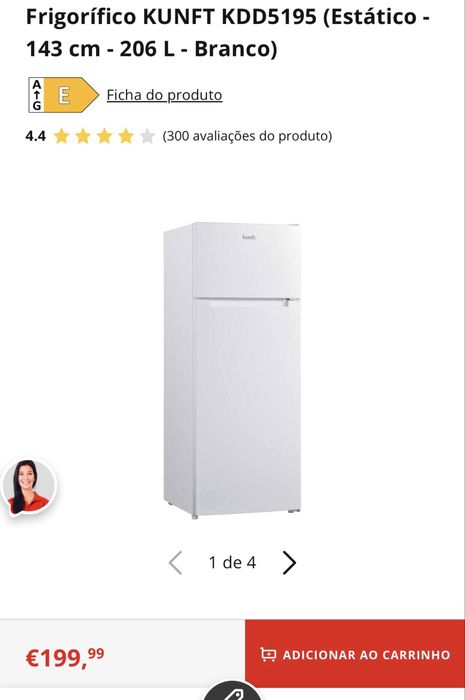 Frigorifico com congelador 120€