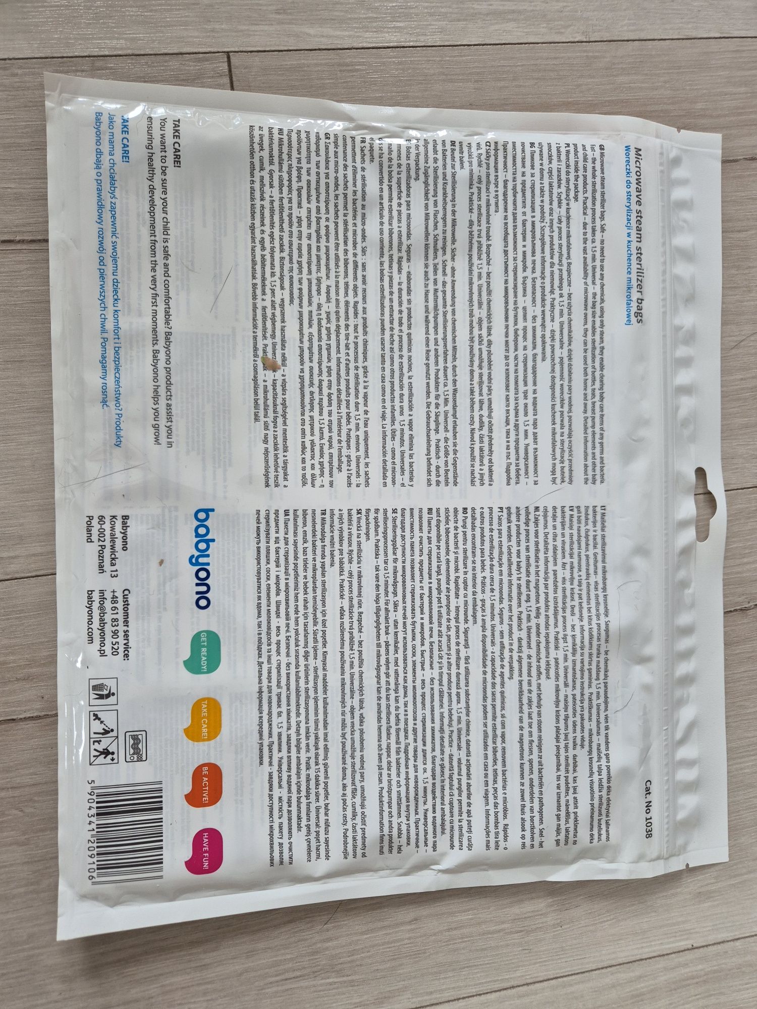 Worki  do sterylizacji smoczków butelek w mikrofalówce nowe