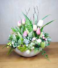Великодній весняний вінок великодня весняна  композиція Пасхальный ве