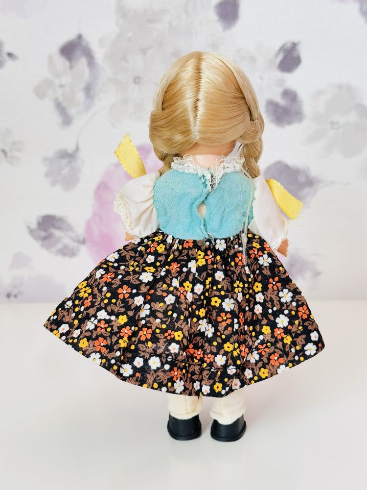 Stara sygnaturowana lalka, ruchome oczy, vintage
