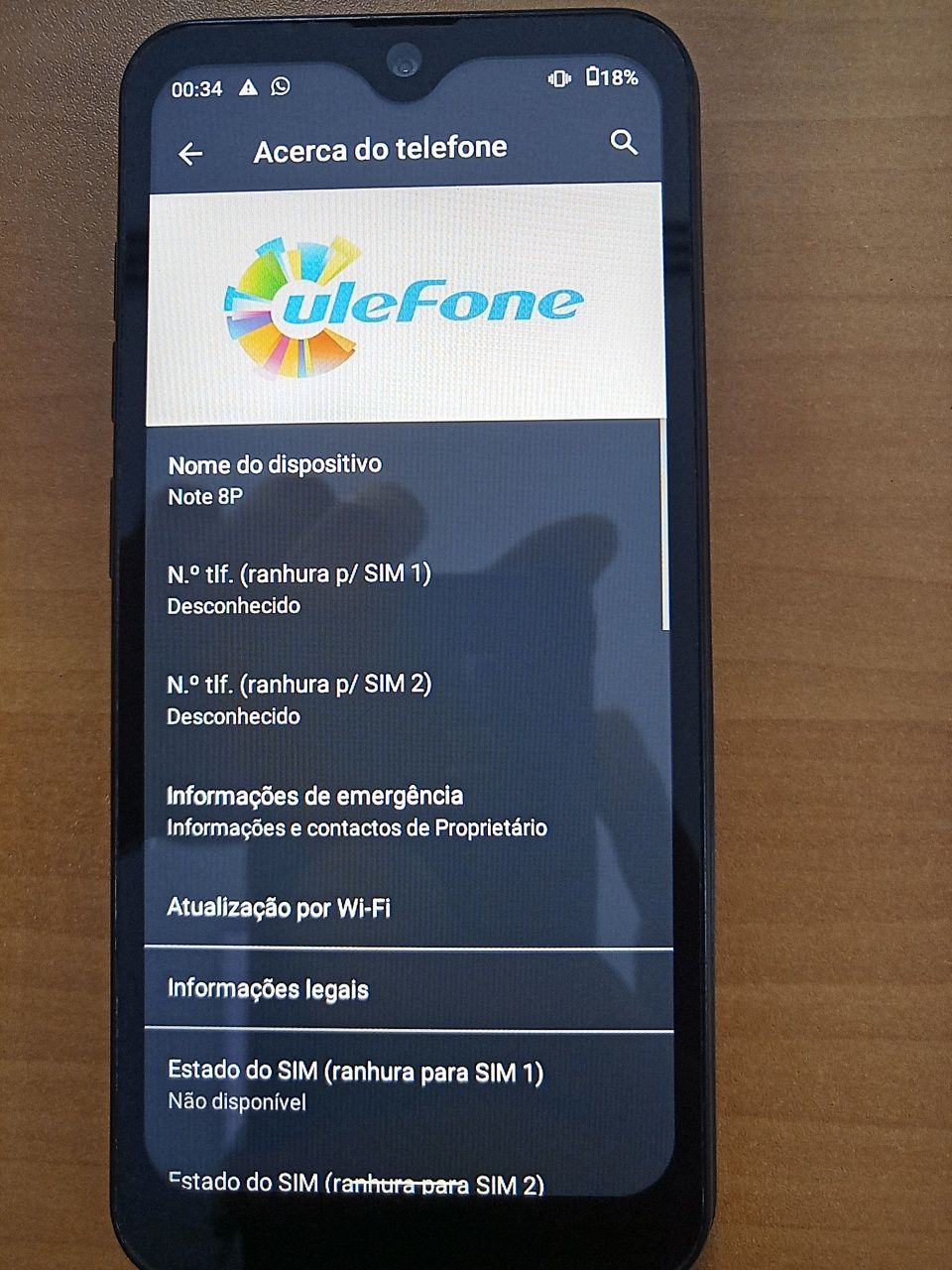 Smartphone Ulefone Note 8P