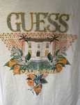 Tshirt Guess xl branca e tons laranja