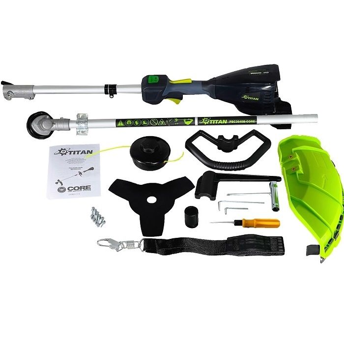 Акумуляторна коса TITAN PBC3640B-CORE Brushless SET2TG123