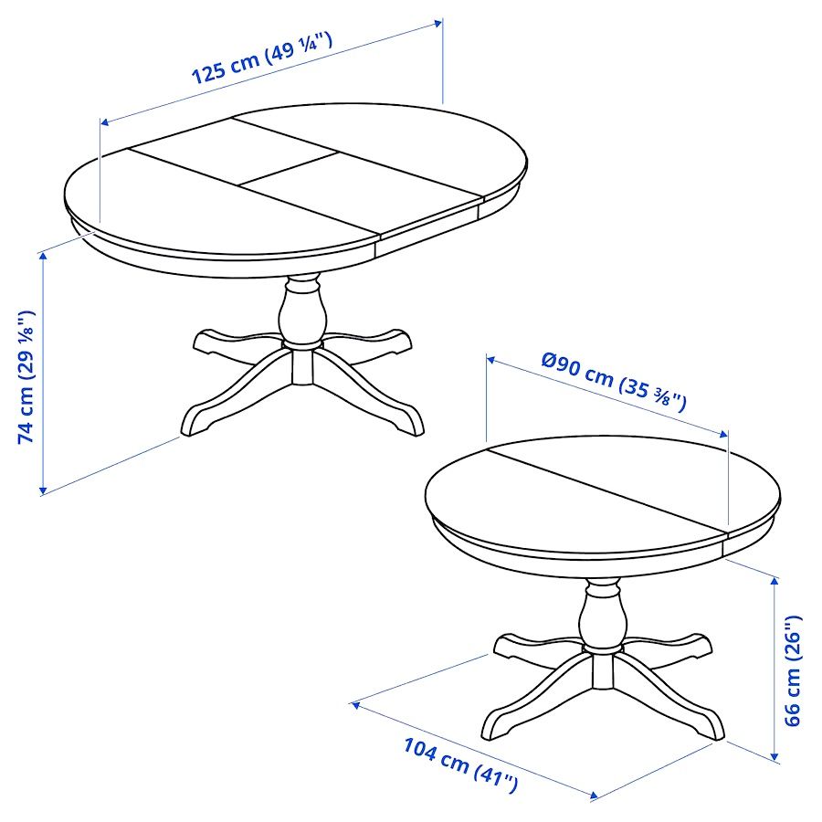 Rozkładany Stół Ikea i dwa krzesla