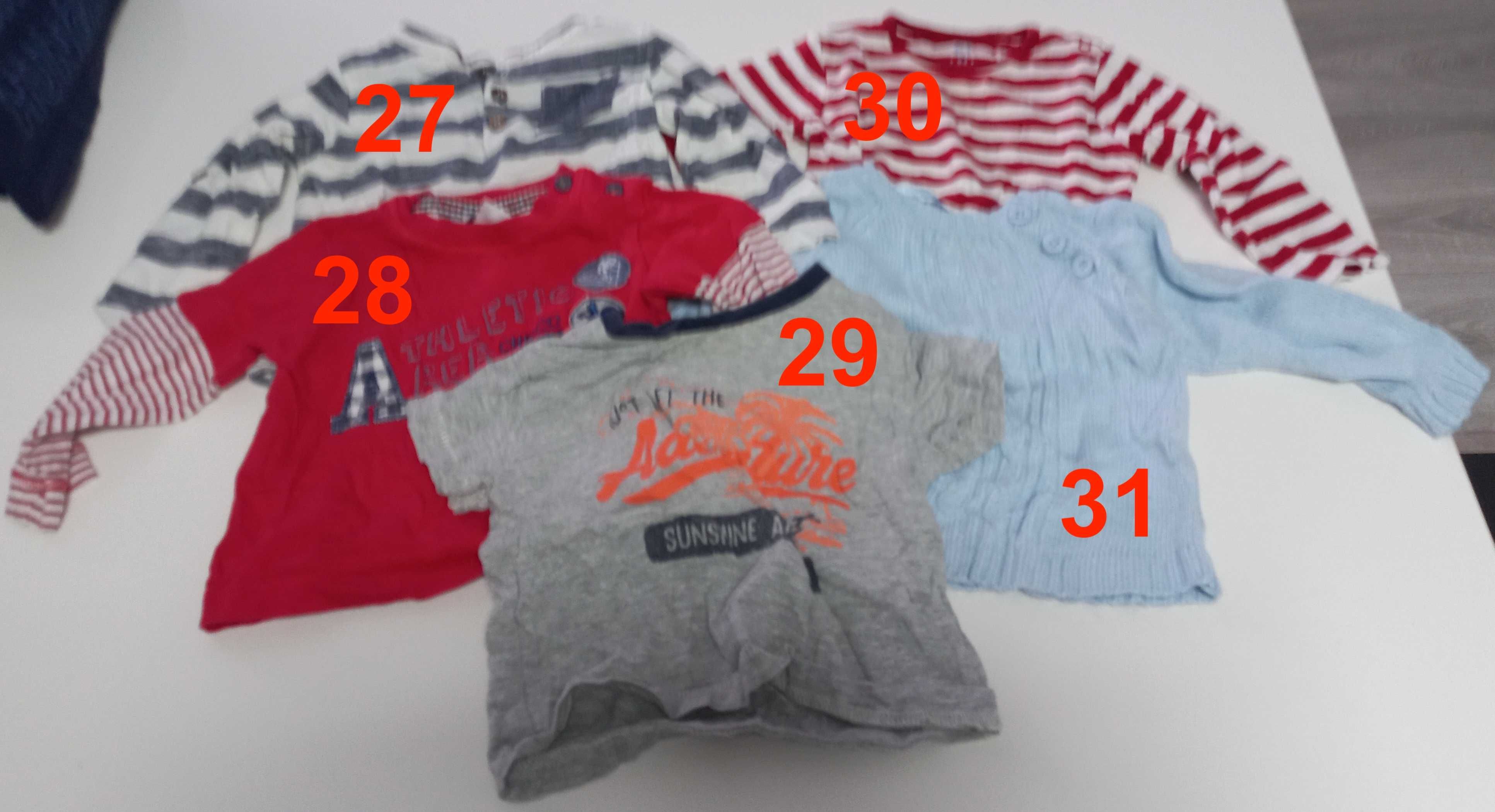 Roupa de bebé - Camisolas, calças, calções,.. (pack 5) (6 e 9 meses)