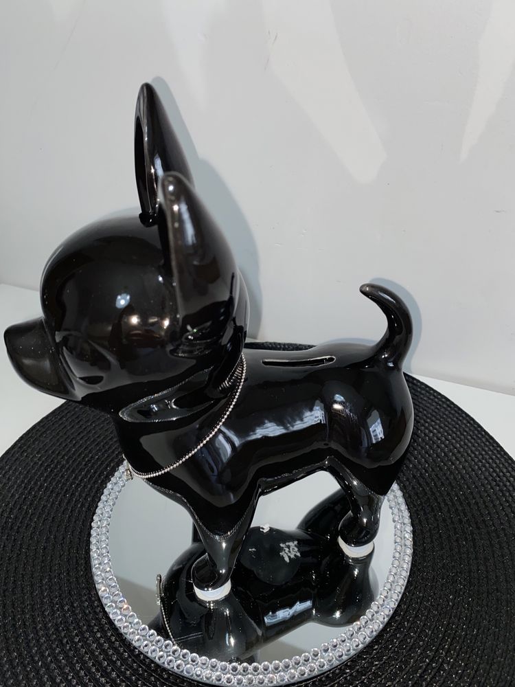 Nowa figurka pies cziłała ceramiczna dekoracja chihuahua