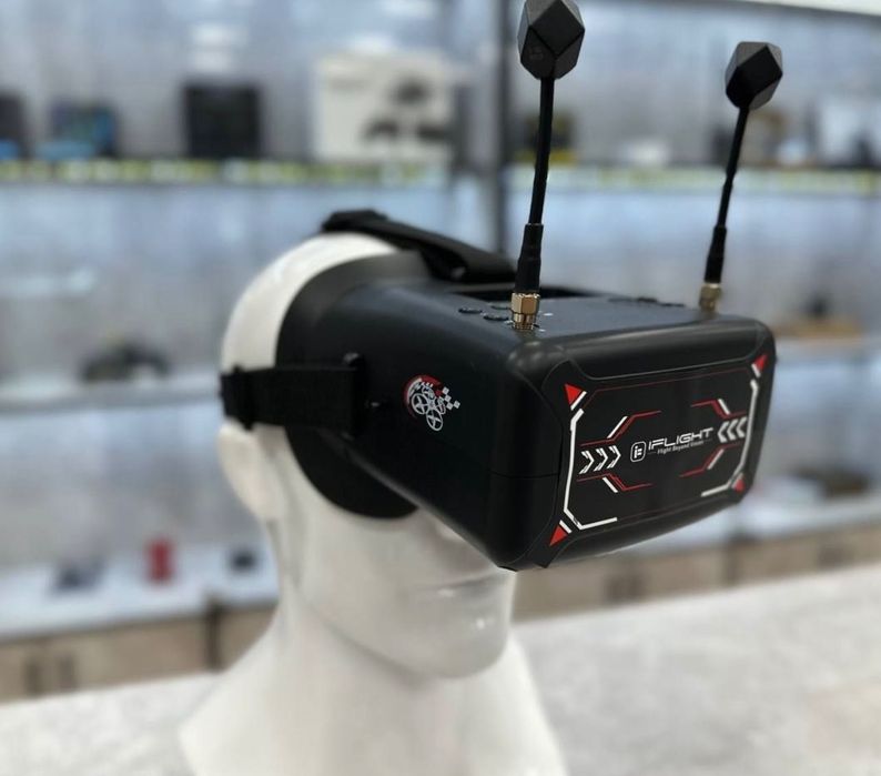 FPV Шлем с записью видео на флешку, очки для дрона