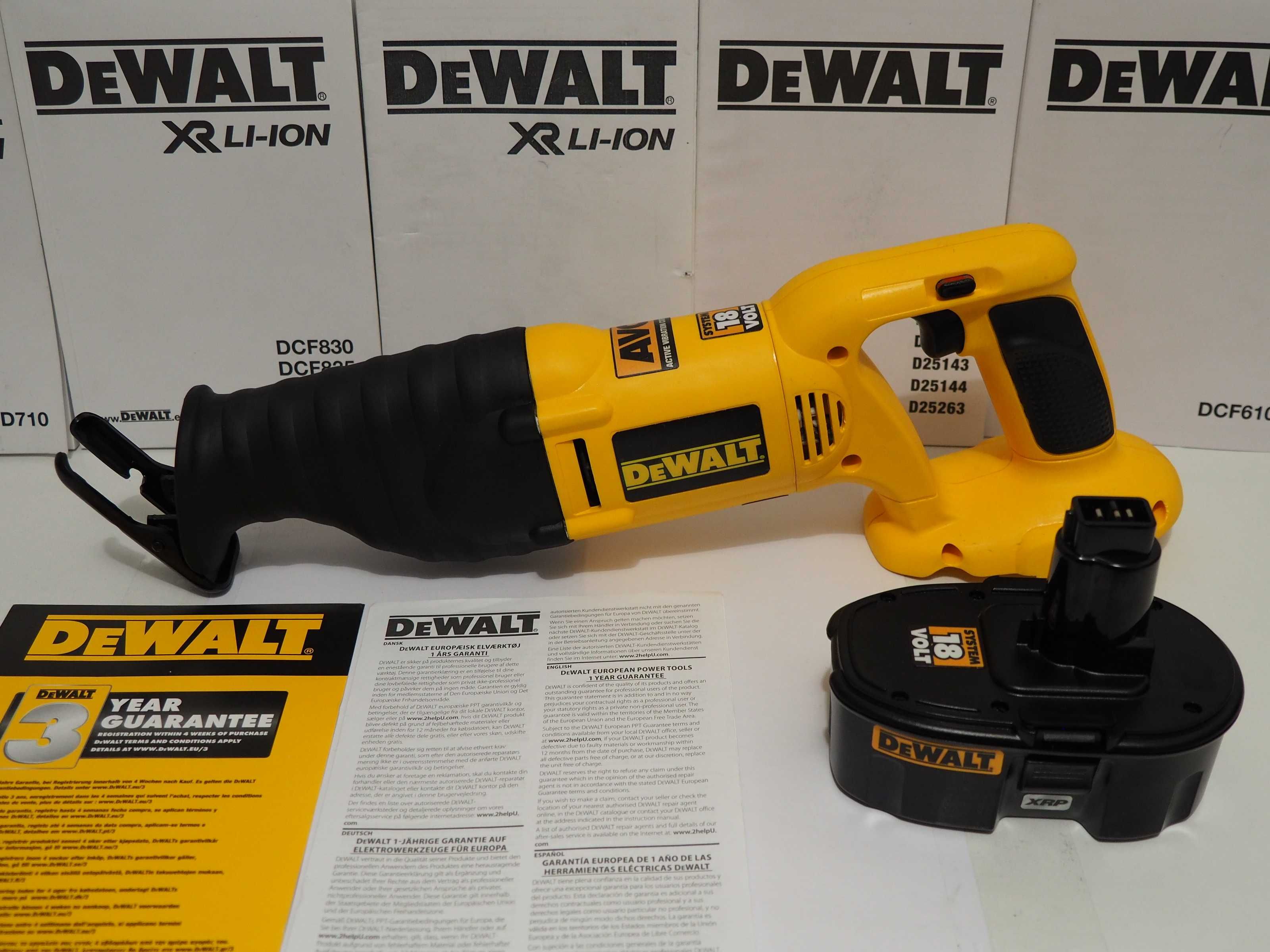 Pilarka pila szablasta DEWALT DC 380 Germany bateria 18v 3ah aku