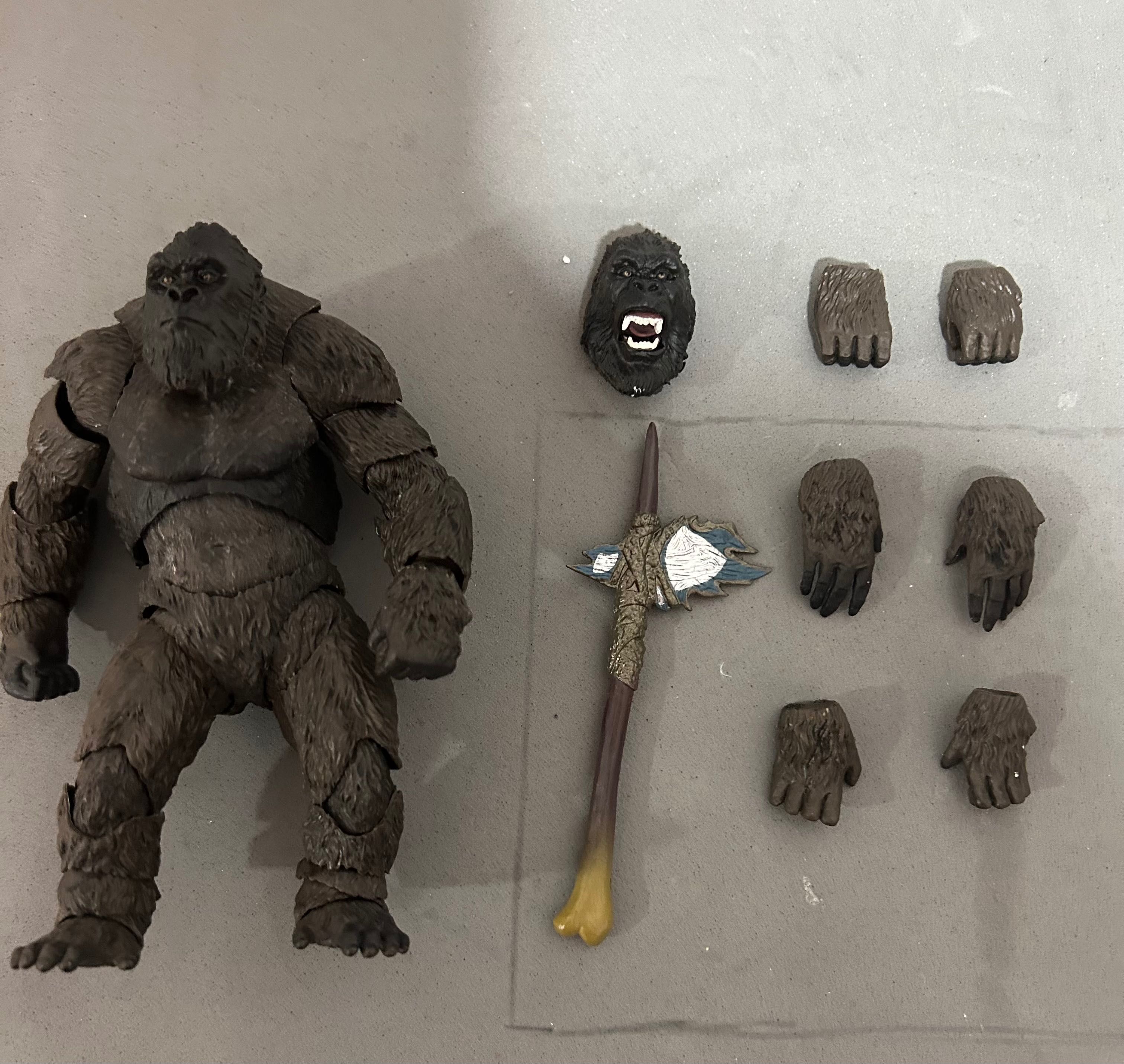 SHMA Figura Godzilla VS Kong Mechagodzilla e Kong 2021 para crianças