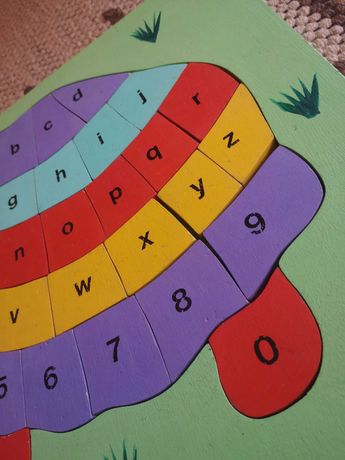 Puzzle abecedário e números