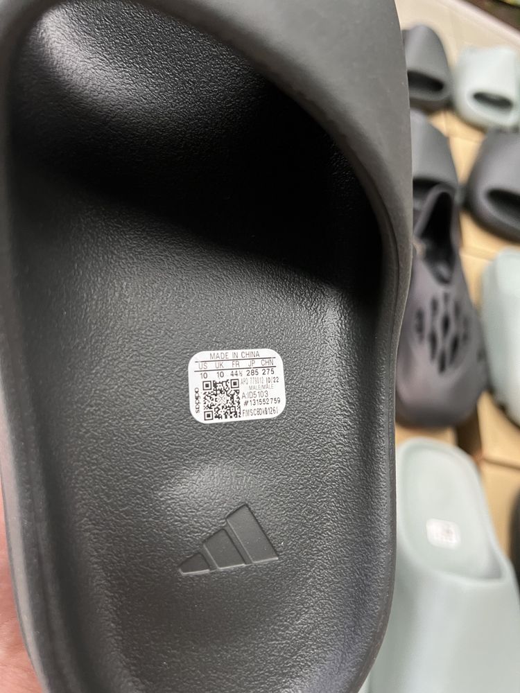 Adidas Yeezy Slide Dark Onyx (black, адідас слайд)