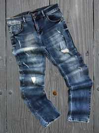 Потерті джинси Dsquared2 Vintage Faded Blue, зроблені в Італії