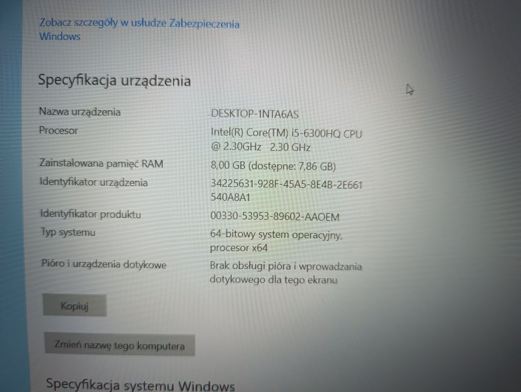 Laptop Lenovo Ideapad Y700 do grania