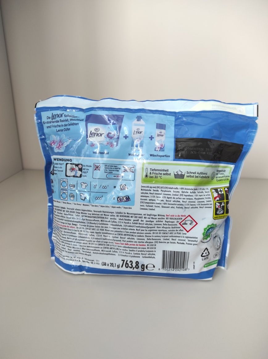 Капсули для прання Lenor 38 pods