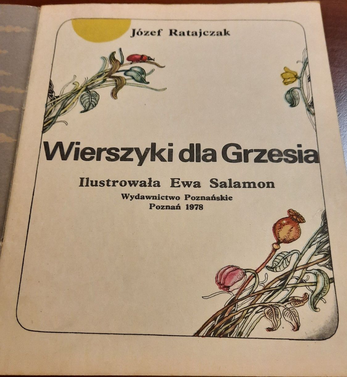 Józef Ratajczak "Wierszyki dla Grzesia"
