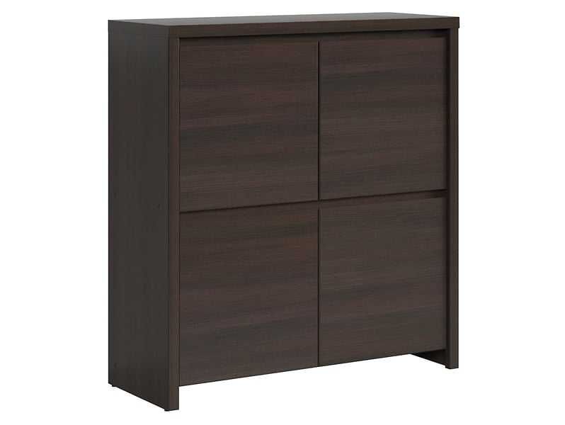 Szafka BRW Kaspian 105 cm – czterodrzwiowa, kolor Wenge - 150 zł
