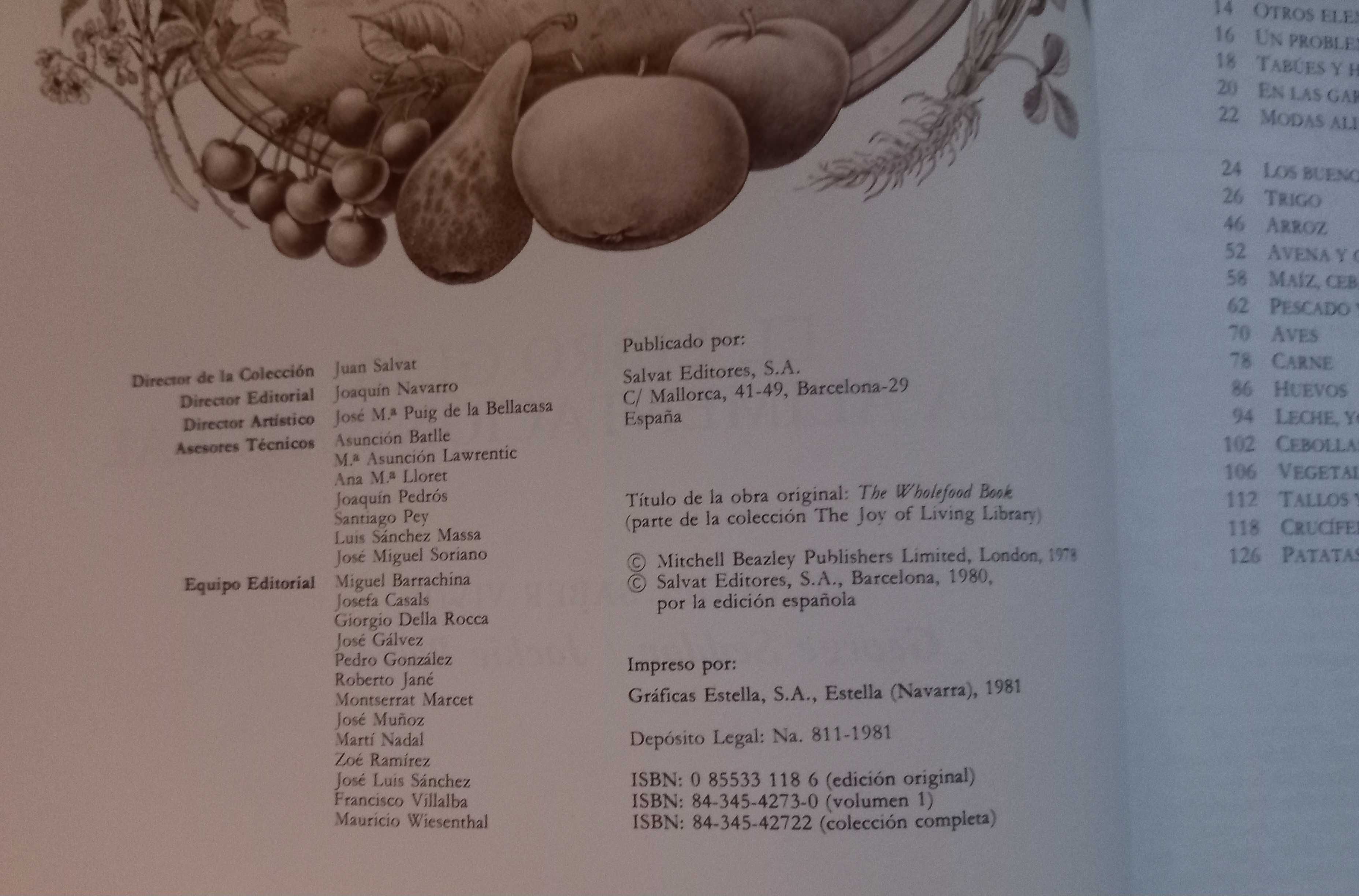 Livro - El libro guia de la Alimentacion Natural de George Seddon