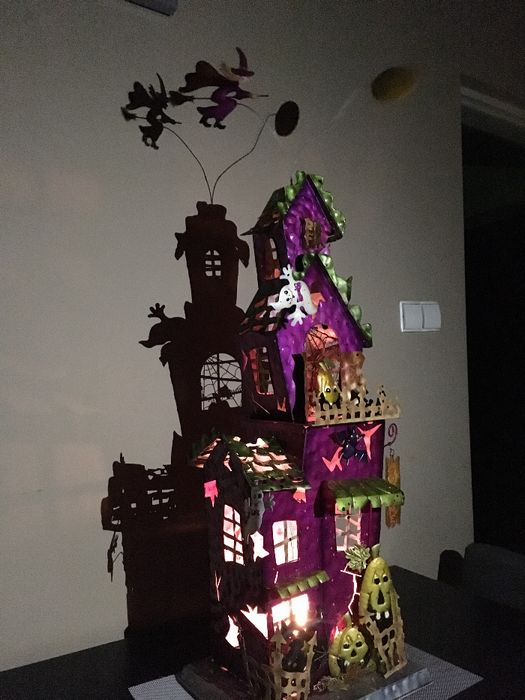 domek strachów wystawa ozdoba oryginalny halloween SUPER FAJNY