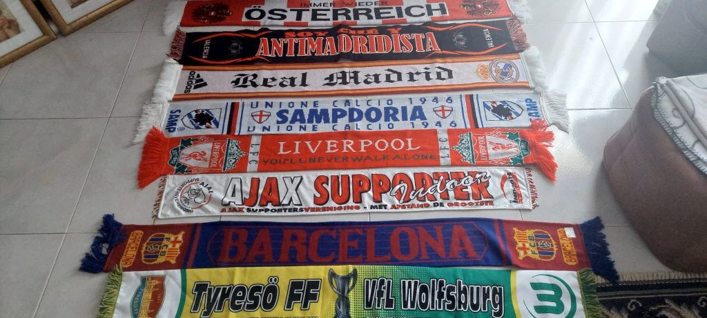 8 cachecois de varios clubes