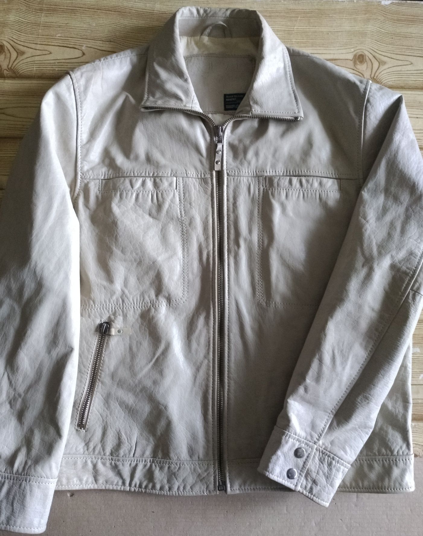 Куртка мужская кожаная River Island