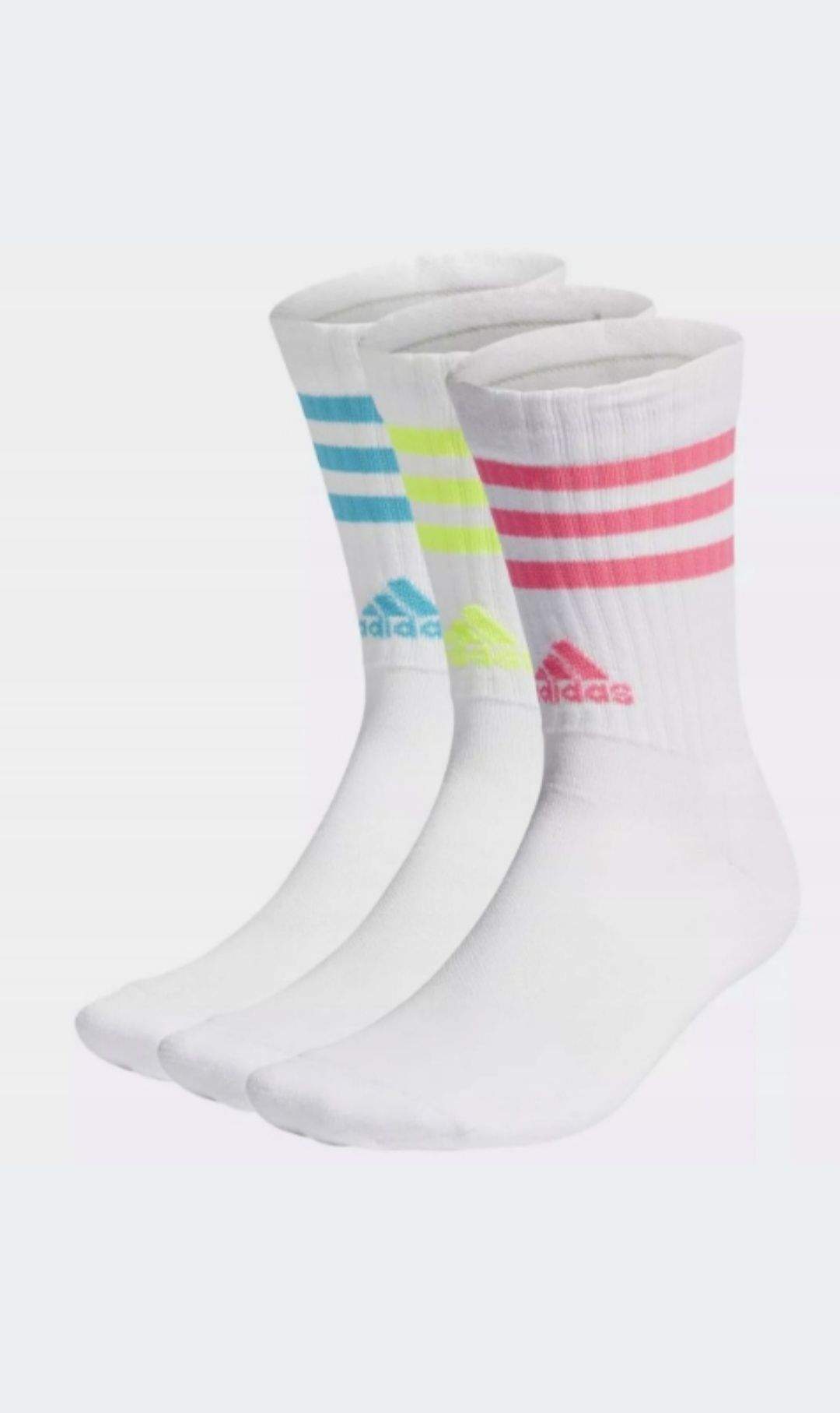 Nowe skarpety męskie Adidas CUSHIONED białe 3 pary rozmiar 43-45