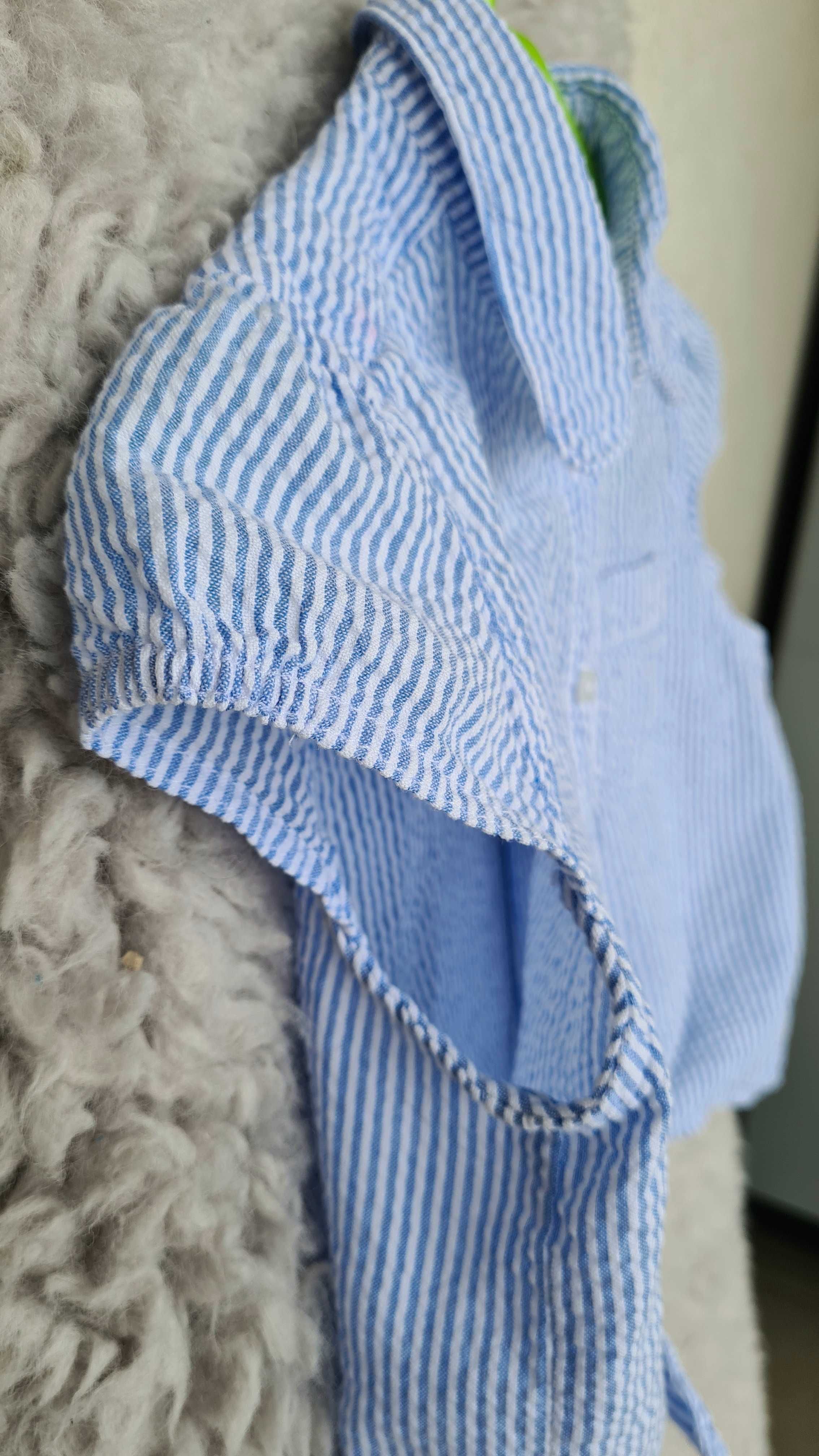Bawełniana koszula H&M w paski roz 110 cm