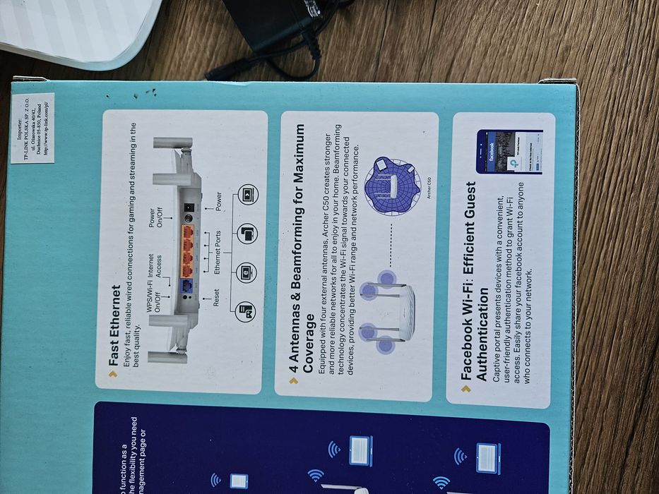 Router tp-link AC 1200 C50 jak nowy