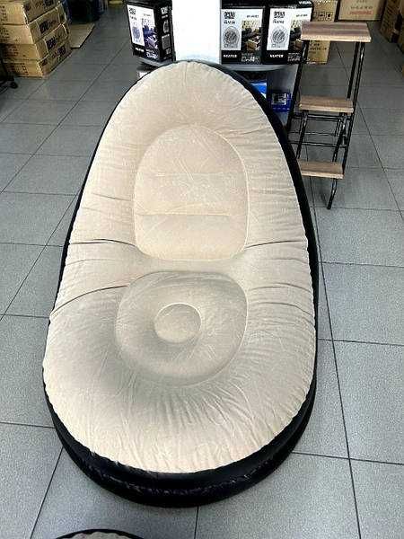 Надувное кресло с пуфиком air sofa