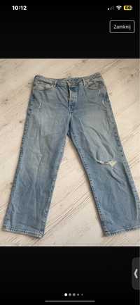 Jeansy h&m baggy 46