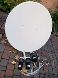 Спутниковая антенна, 3 головки