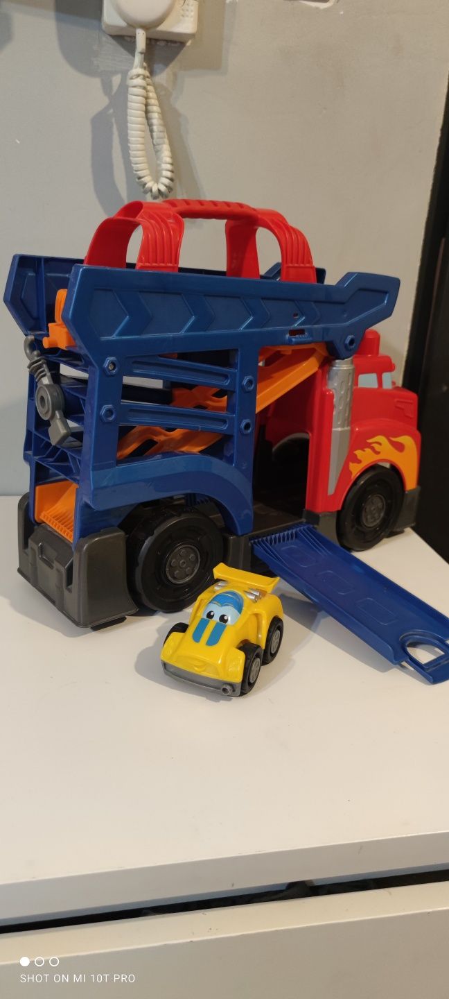 Auto samochód pojazd ciężarówka laweta tir megablocks mega bloks