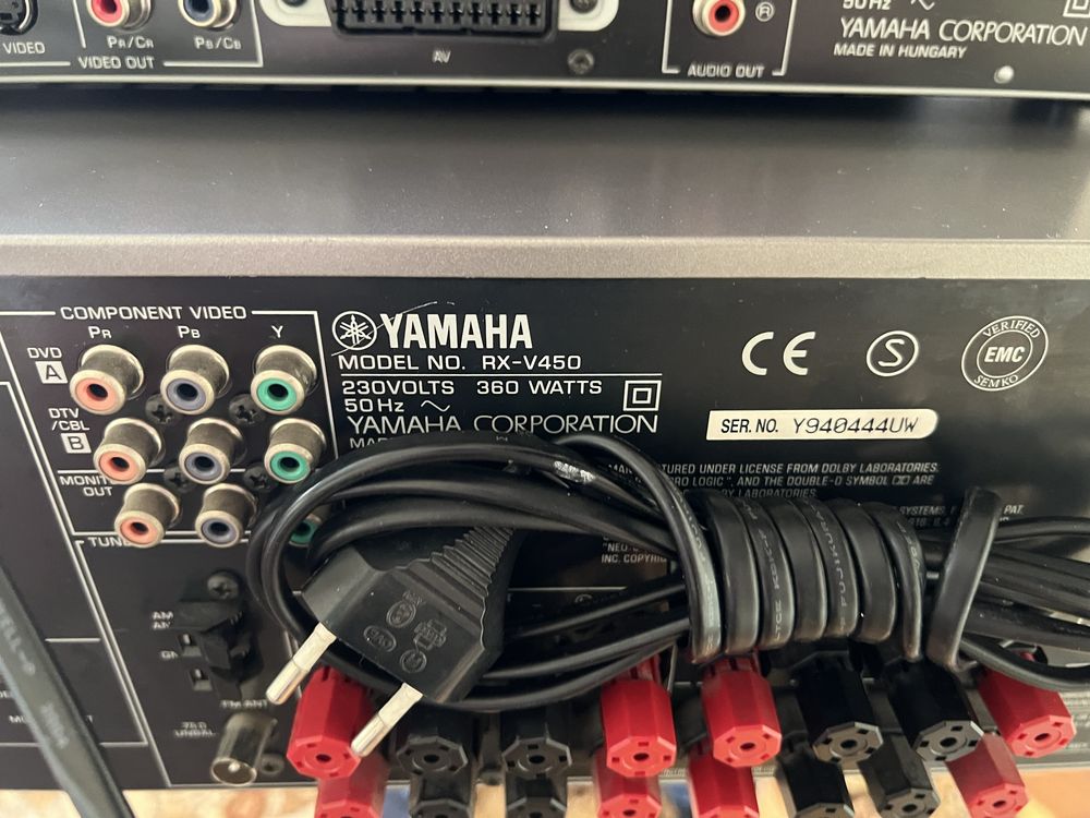 Kino domowe Yamaha  RX-V450 + głośniki  Eltax