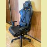 Крісло для геймера DXRacer P Series PU шкіра, нейлонова основа Чорне