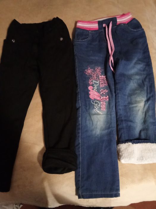 Утеплені штанці на дівчинку 6-8років