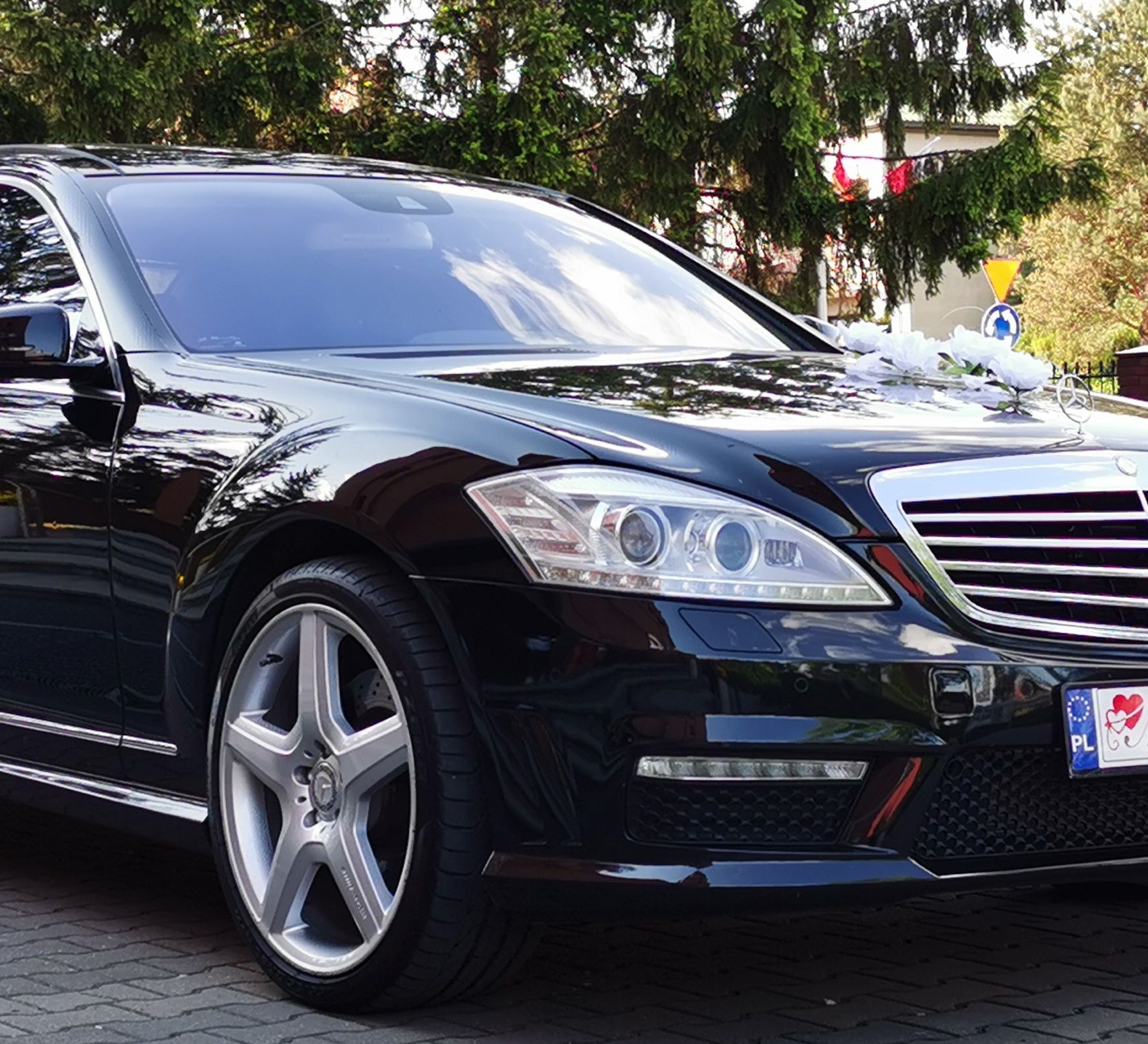 Mercedes S Klasa  MAZOWIECKIE AMG Long do ślubu samochód do ślubu auto